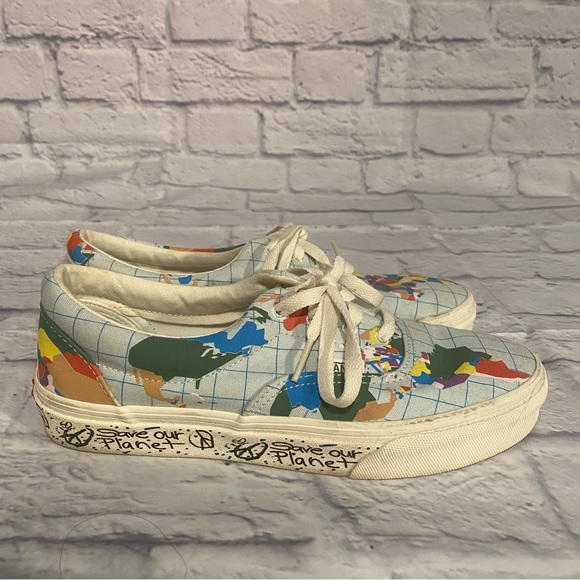 Vans women’s US 7.5 "Save Our Planet" lace up sneaker shoes - Picture 5 of 7